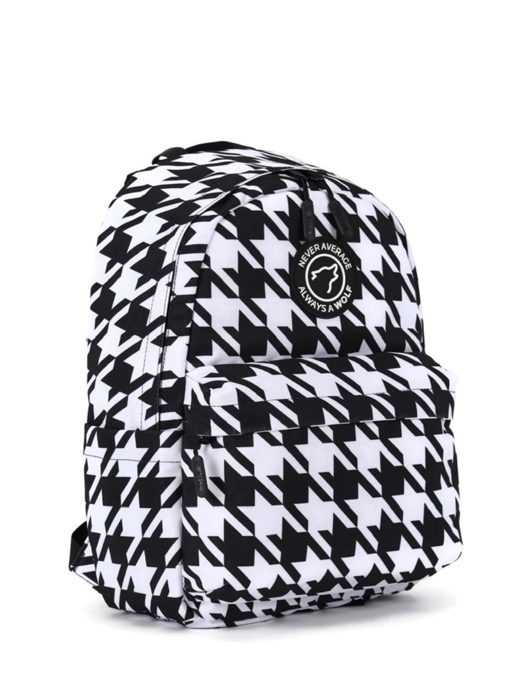 Black & White Houndstooth Backpack